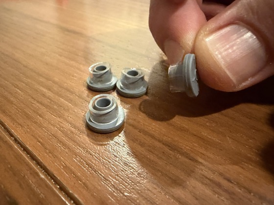 Step 4 - Rubber stopper inserted into tubing