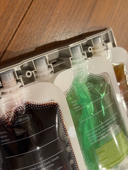 Step 6 - Insert pouches into cartridge