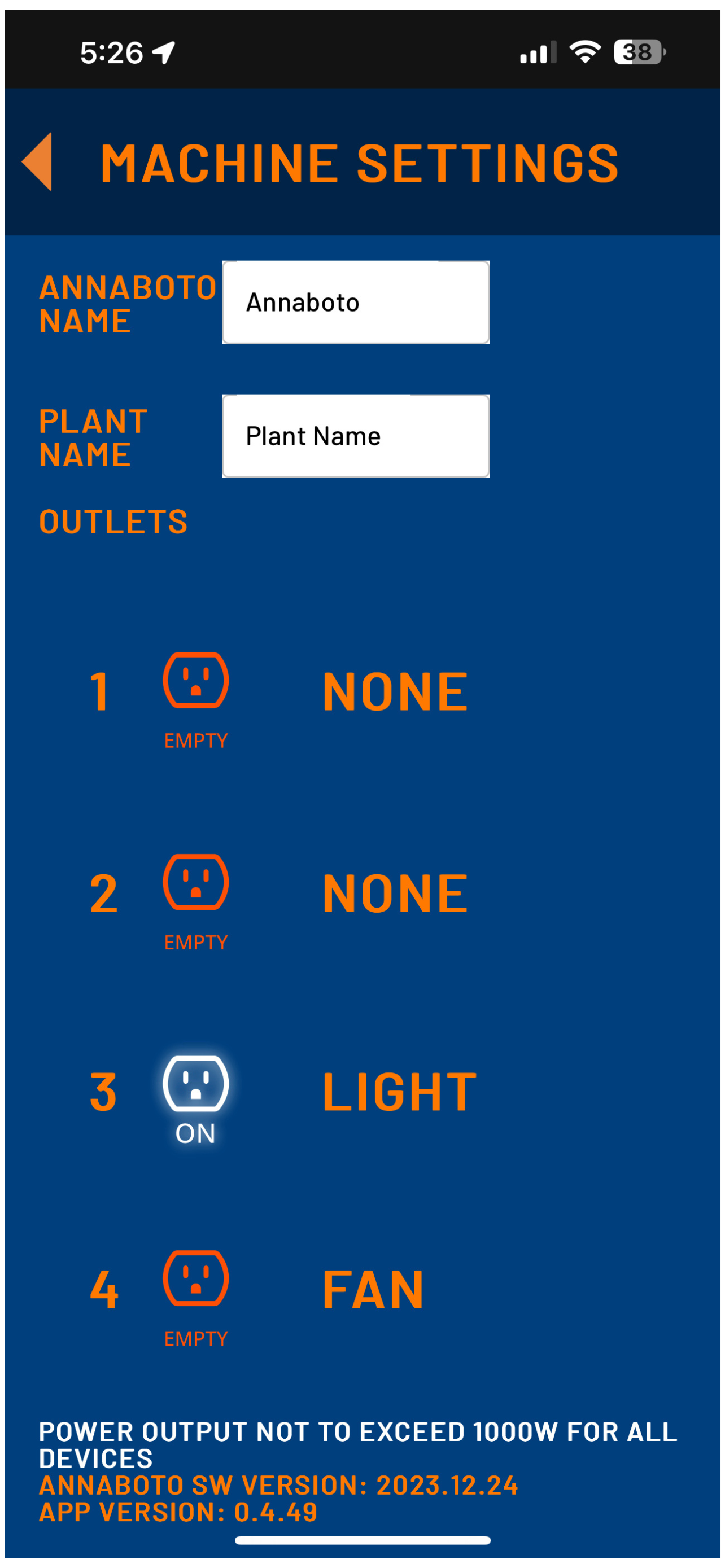 Select outlet