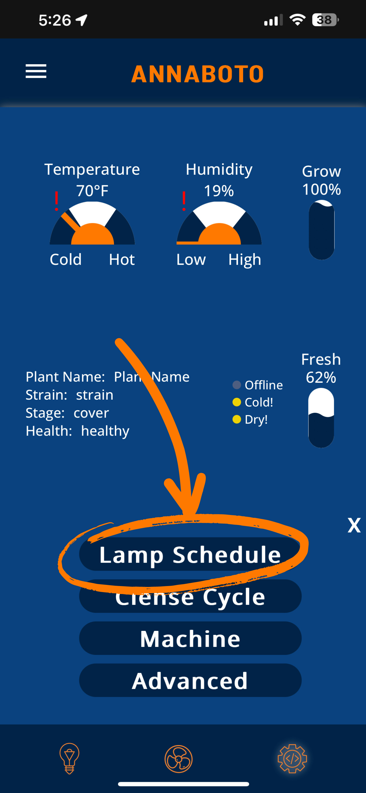 Tap Light Schedule